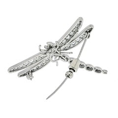 Tiffany & Co. Platinum Enchant Diamond Dragonfly Brooch