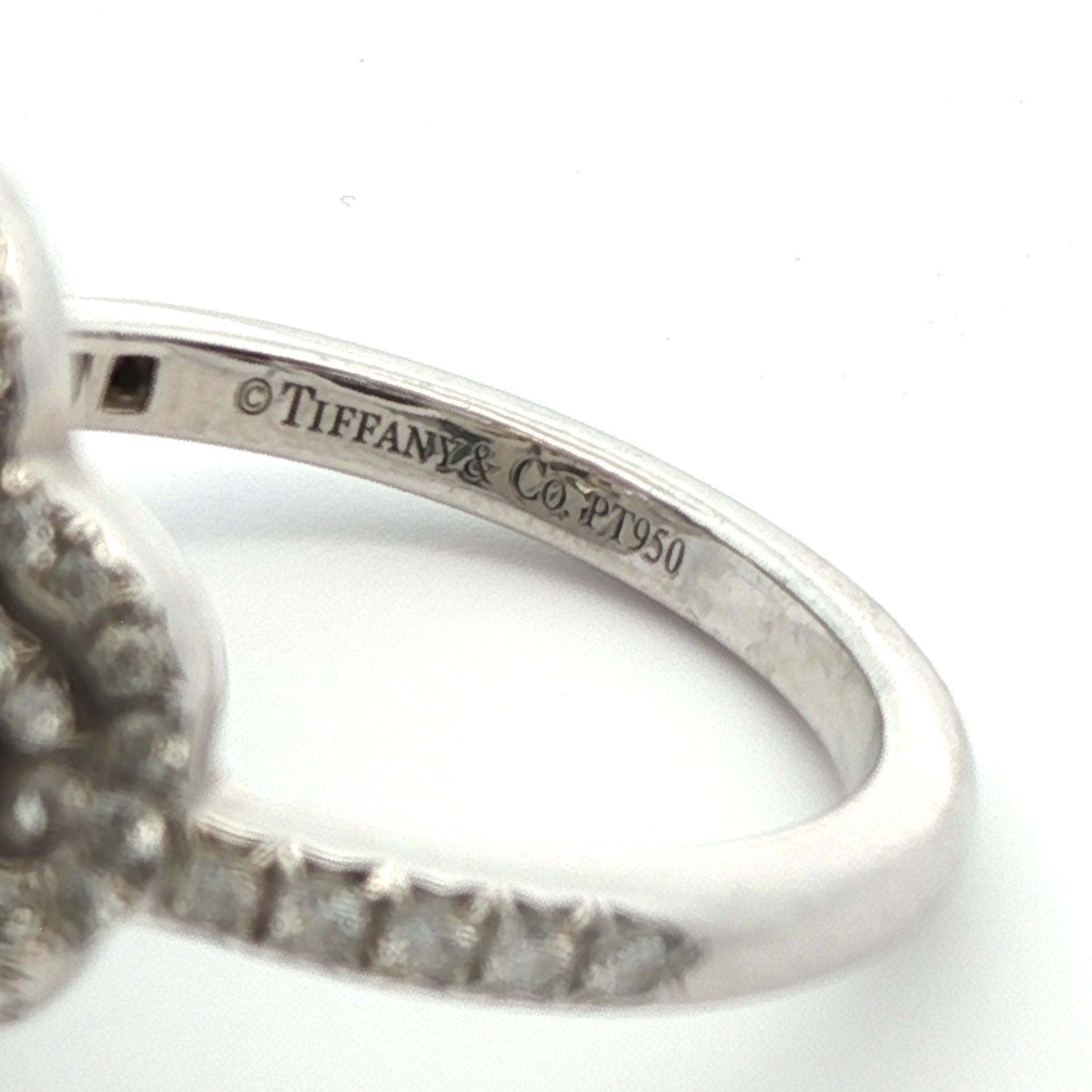 Tiffany & Co. Bague double diamant Enchant en platine en vente 5