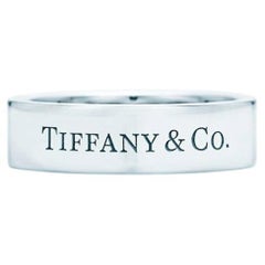 TIFFANY & Co. Platin 6mm Ehering Ring 10