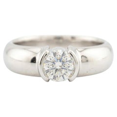Tiffany & Co. Platinum Etoile 0.51 Carat VVS1 Diamond Solitaire Ring