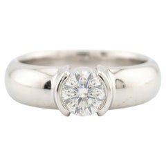 Tiffany & Co. Platinum Etoile 0.51 Carat VVS1 Diamond Solitaire Ring