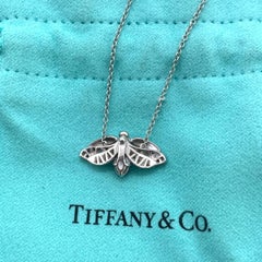 Tiffany & Co. Platinum Firefly Ruby Diamond Pendant Necklace