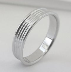 TIFFANY & Co. Platinum Five Row Wedding Band Ring 11 Men's