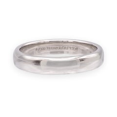Tiffany & Co. Platinum Forever 4.2 mm Men's Vintage Wedding Band Ring Size 9