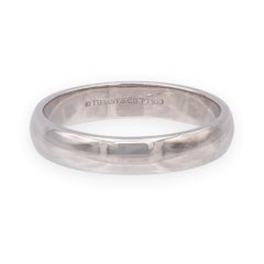 Tiffany & Co. Platinum Forever 4.5 mm Men's Wedding Band Ring Size 9.5 w/recpt