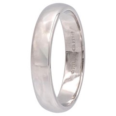 Tiffany & Co. Platinum Forever 4.5 mm Men's Wedding Band Ring Size 9.5 w/recpt