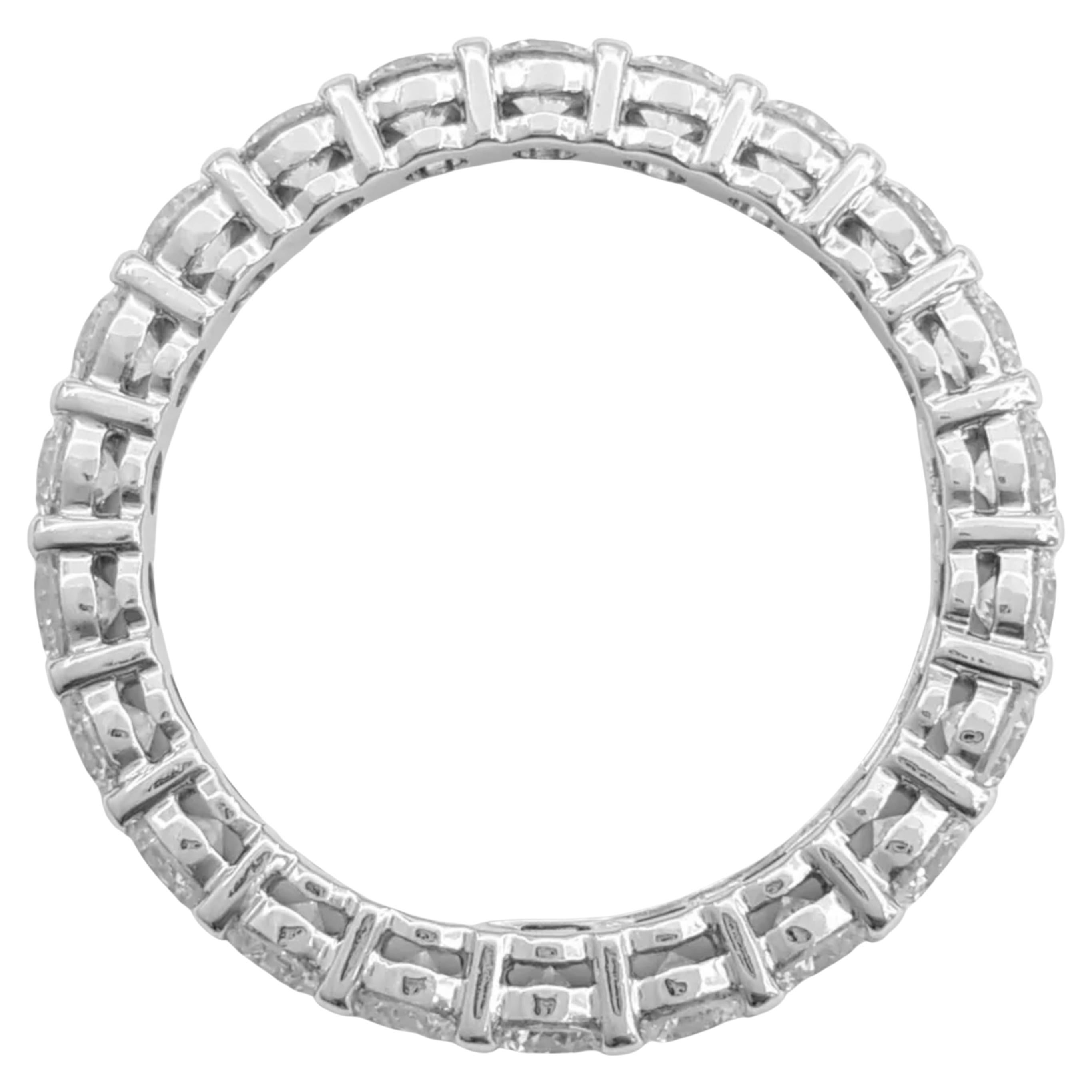Tiffany & Co. Platinum Forever Eternity Band Ring In Excellent Condition For Sale In Chicago, IL