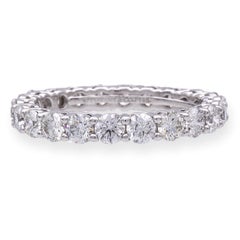 Tiffany & Co. Platinum Forever Full Circle Diamond 3mm Band Ring 1.80ct Size 6