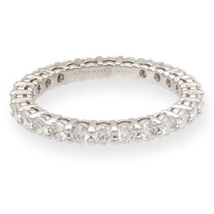 Tiffany & Co. Platinum Forever Full Circle Diamond Eternity Band Ring 0.78cts