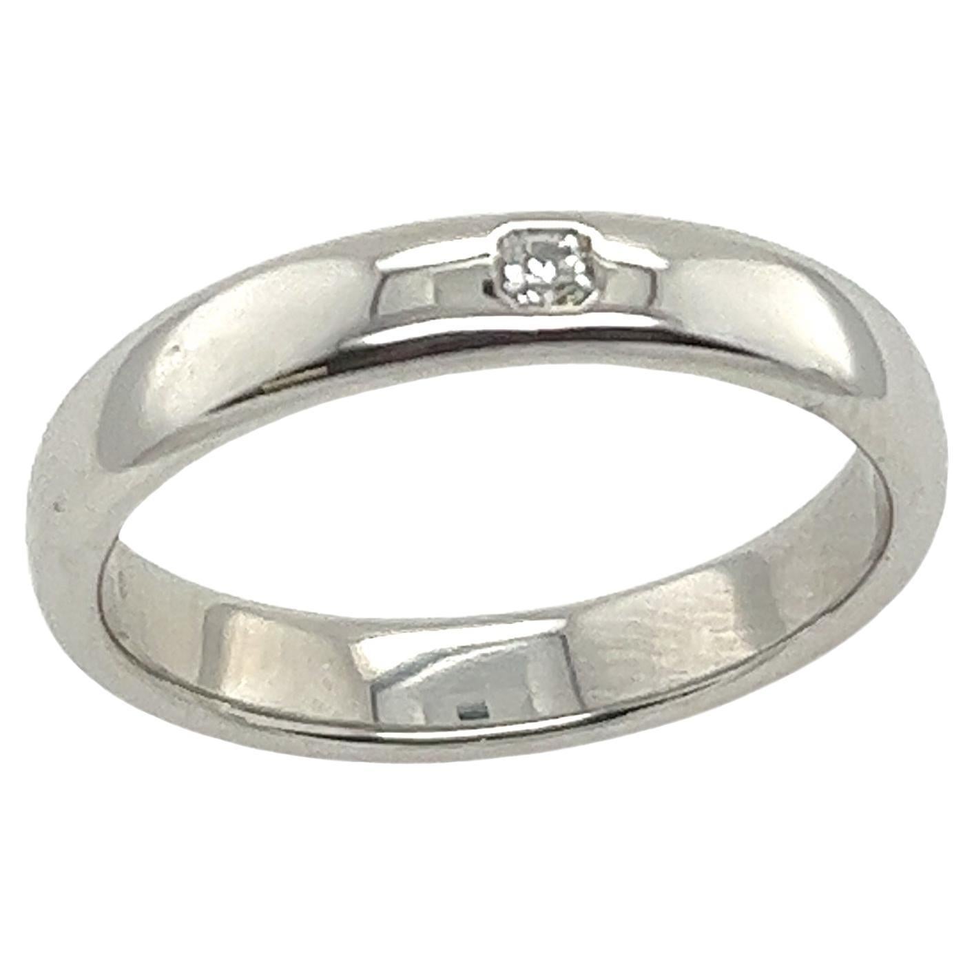 Tiffany & Co. Platinum Forever Lucida 4mm Wedding Band For Sale