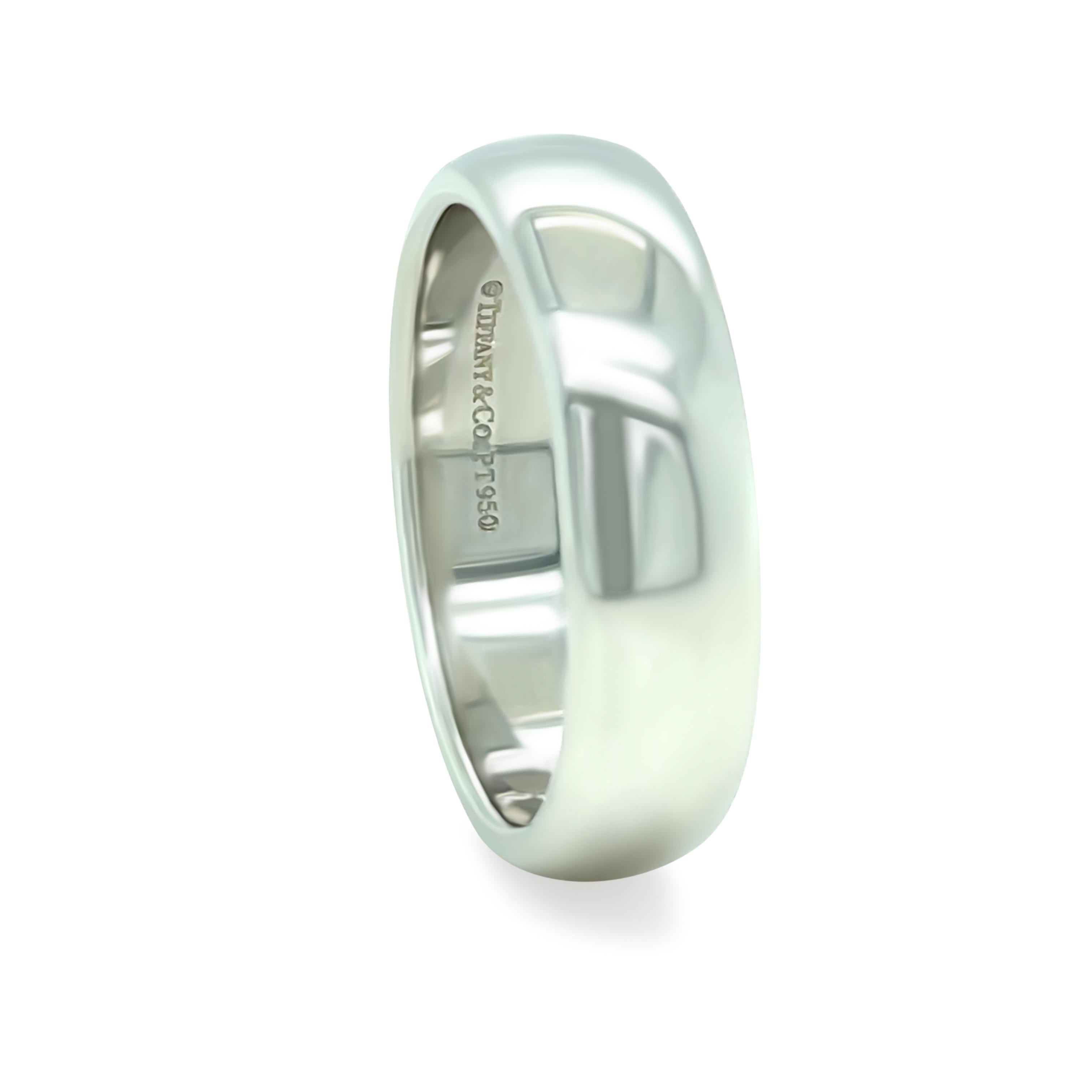 Women's Tiffany & Co. Platinum Forever Wedding Band 14.82g For Sale