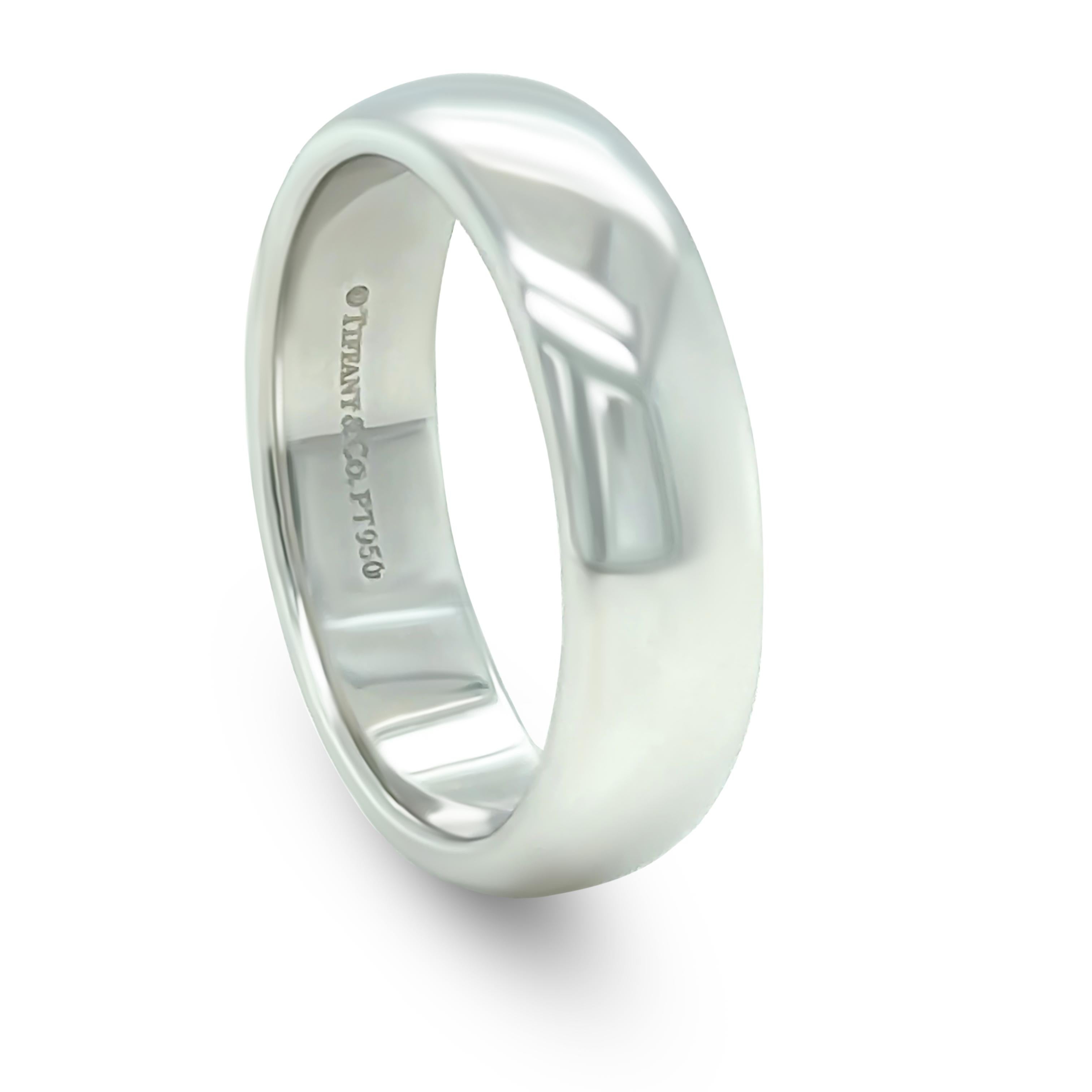 Tiffany & Co. Platinum Forever Wedding Band 14.82g For Sale 1