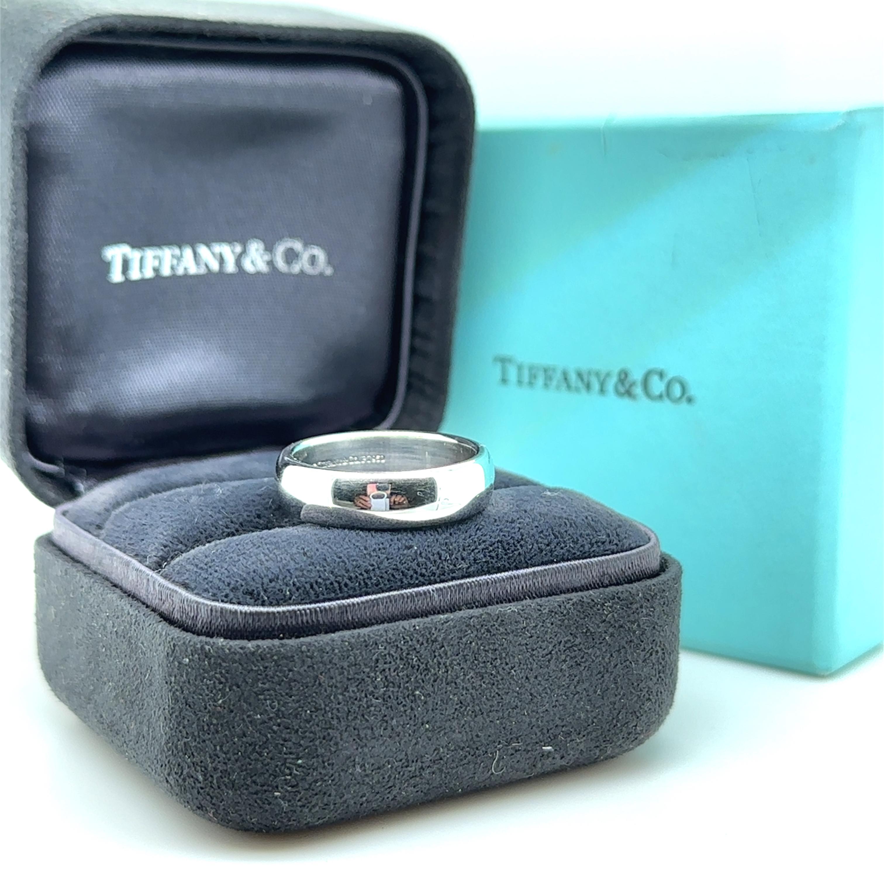 Tiffany & Co. Platinum Forever Wedding Band 14.82g For Sale 1