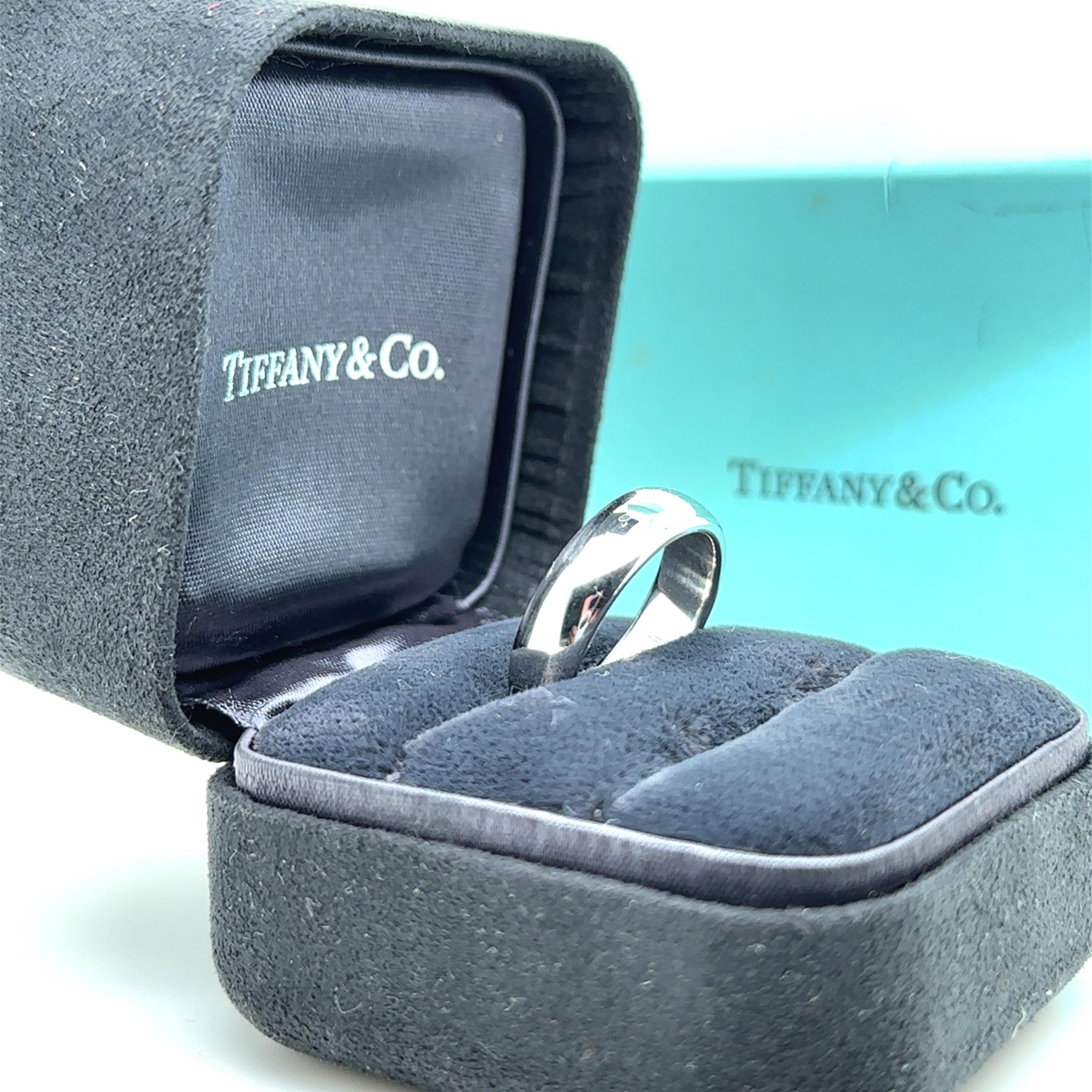 Tiffany & Co. Platinum Forever Wedding Band 14.82g For Sale 3