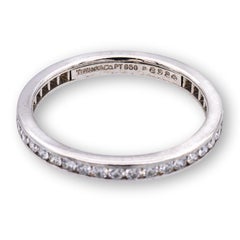Tiffany & Co Platinum Full Circle Diamond .40 Ct Total Band Ring