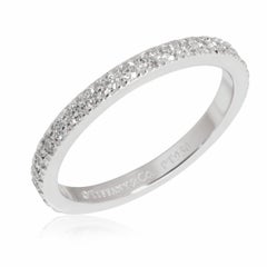 TIFFANY & Co. Novo Platinum Full Circle Diamond Band Ring 6