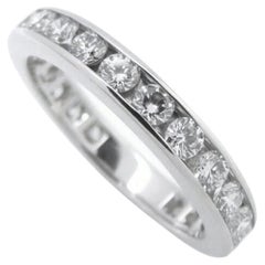 TIFFANY & Co. Anillo de boda de platino con diamantes en círculo completo de 3 mm 4