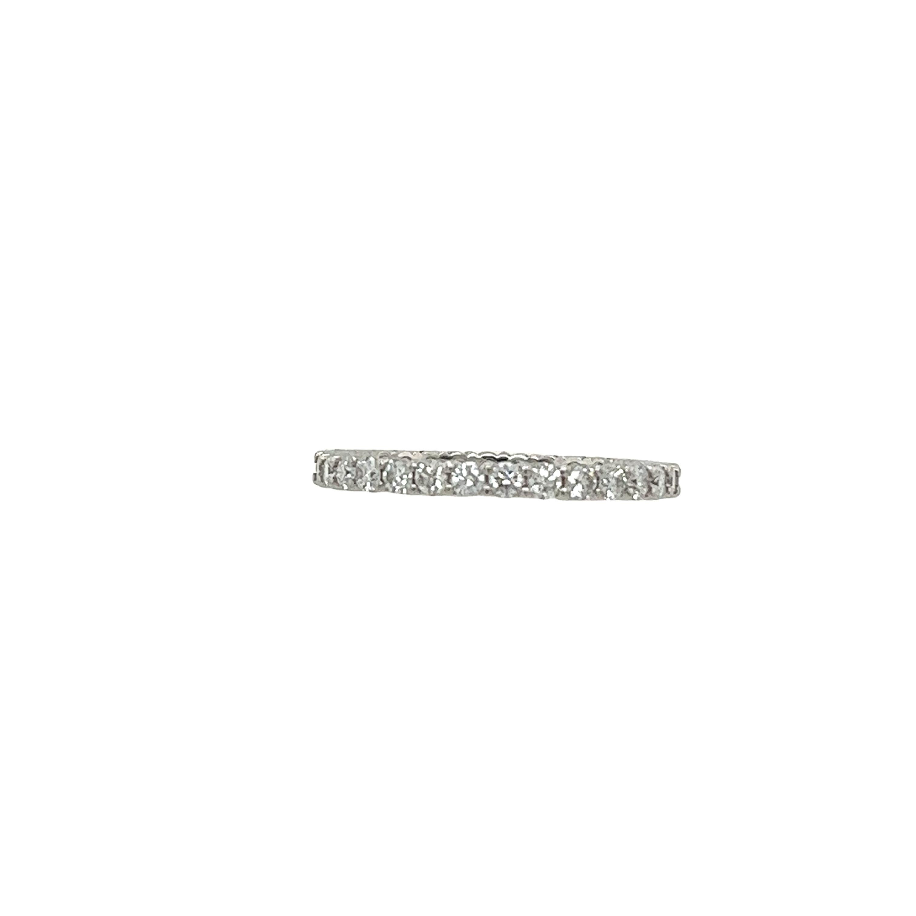 Tiffany & Co Platinum Full Eternity Diamond Ring, Set With 0.85ct Diamonds 3