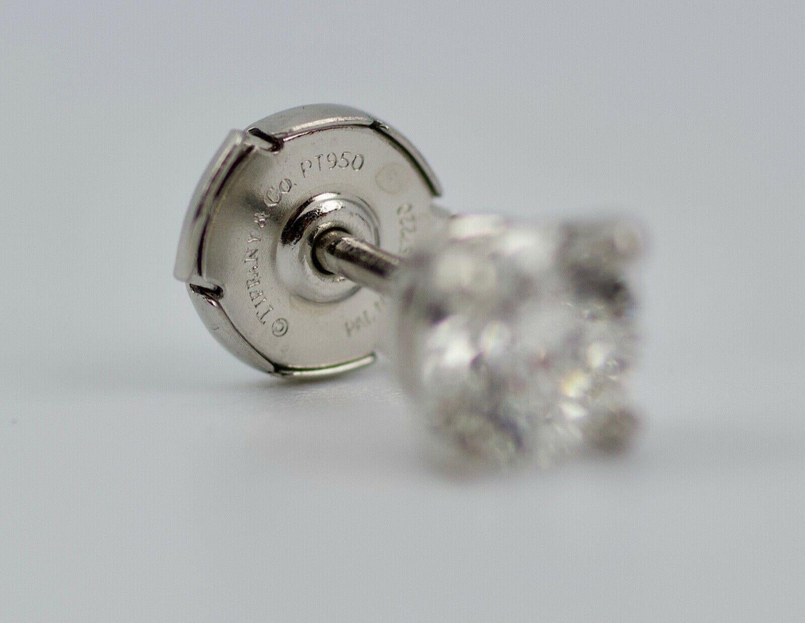 Tiffany & Co. Platinum GIA Certified Round Brilliant Cut Diamond Earrings 1.48Ct 4