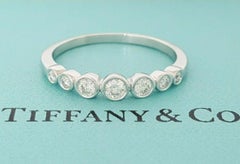 Tiffany & Co. Platinum Graduated Diamond Jazz Band Ring