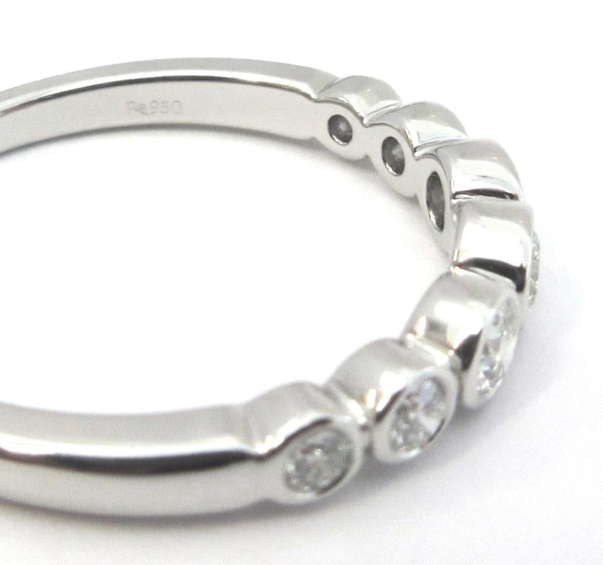 Women's Tiffany & Co. Platinum Graduated Diamond Jazz Band Ring For Sale