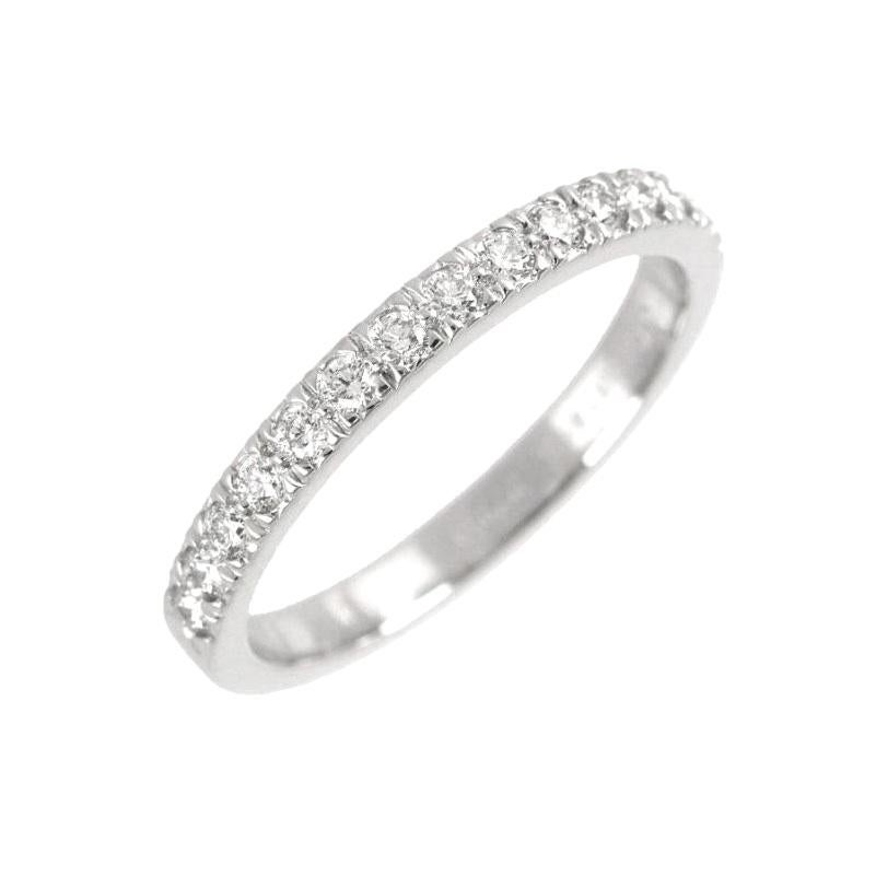 TIFFANY & Co. Platin Halbkreis Diamant Novo Band Ring 5,5 (Rundschliff) im Angebot