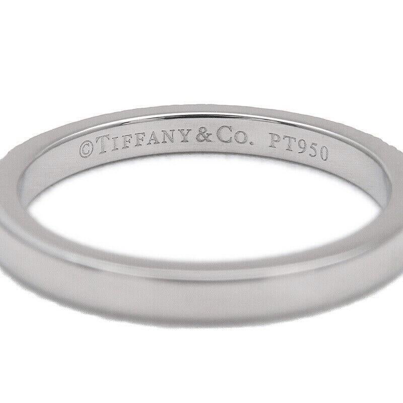 Women's TIFFANY & Co. Platinum Half Circle Diamond Novo Band Ring 5.5 For Sale