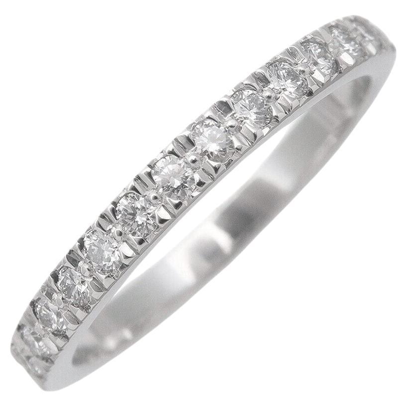 TIFFANY & Co. Anello in platino a mezzo cerchio con diamante Novo 5,5