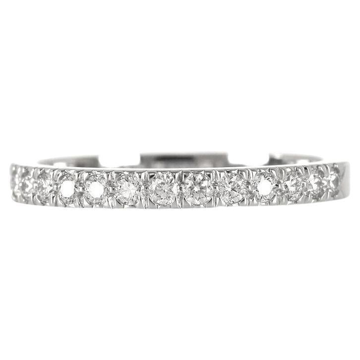TIFFANY & Co. Platinum Half Circle Diamond Novo Band Ring 5.5