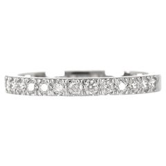 TIFFANY & Co. Platinum Half Circle Diamond Novo Band Ring 5.5