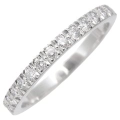 TIFFANY & Co. Platinum Half Circle Diamond Novo Band Ring 6.5