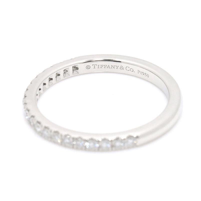 Women's Tiffany & Co. Platinum Half Circle Diamond Soleste Band Ring 4