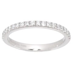 Tiffany & Co. Anello in platino a mezzo cerchio con diamante Soleste 4
