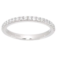 Tiffany & Co. Bague Soleste en platine avec demi-cercle de diamants, taille 4