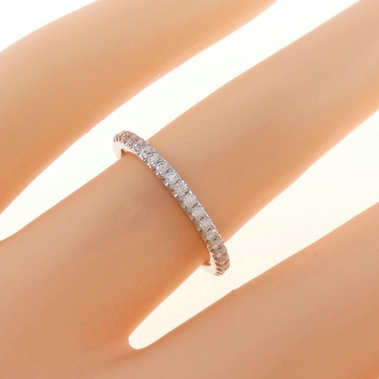 TIFFANY & Co. Platinum Half Circle Diamond Soleste Band Ring 4.5 For Sale 1