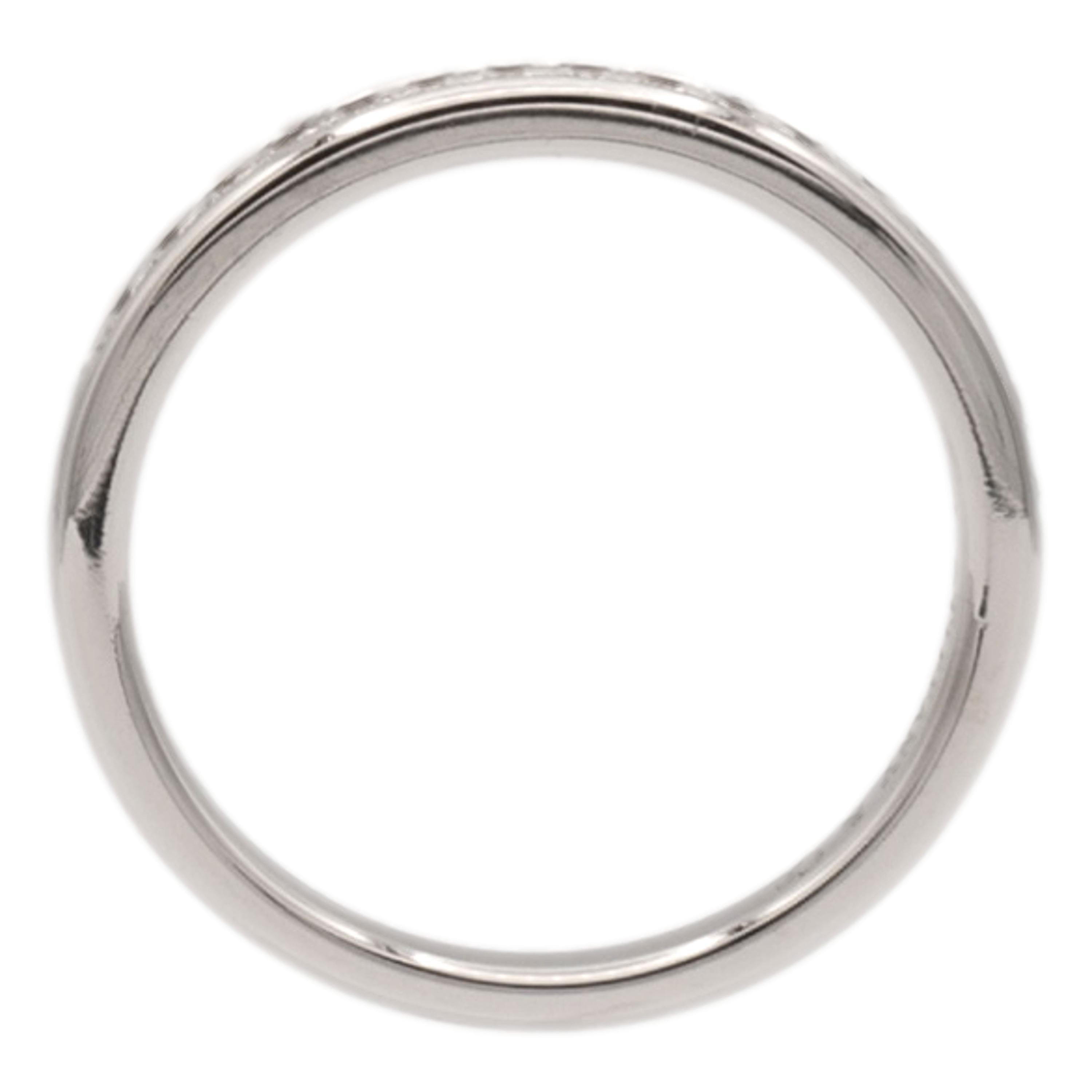 Tiffany & Co Platinum Half Circle Eternity Band Ring .17ct 2 mm Size 6.5 en vente 1