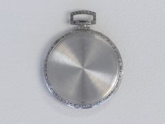 Tiffany & Co. Handgeschnitzte Taschenuhr aus Platin