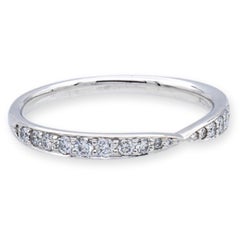 Tiffany & Co. Platinum Harmony Diamond 0.25 Carats Band Ring