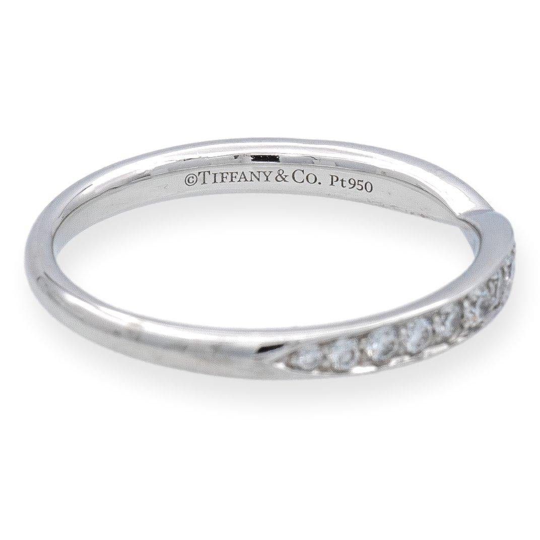 Modern Tiffany & Co. Platinum Harmony Diamond 0.28 Carats Band Ring
