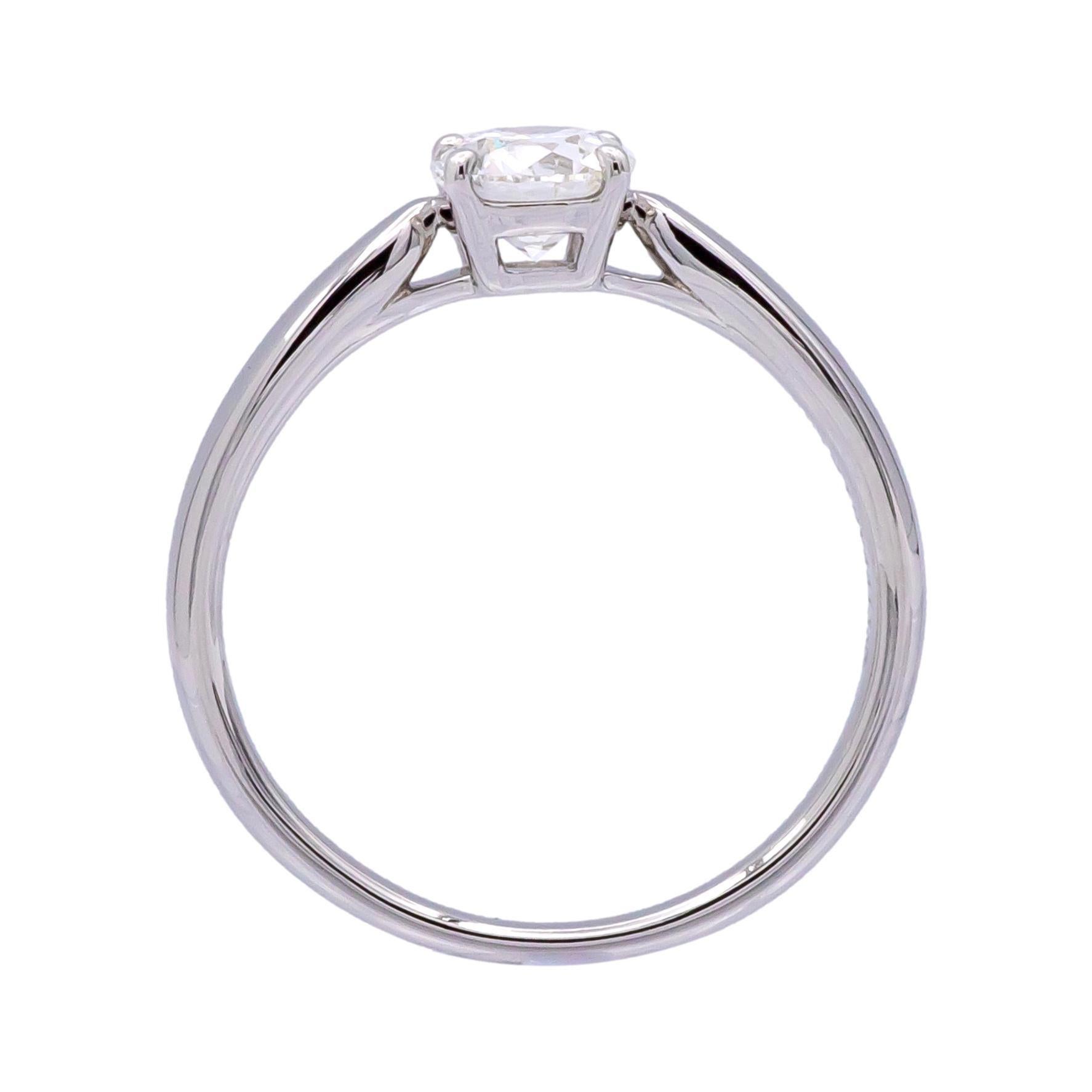 Tiffany & Co. Platinum Harmony Diamond Engagement Ring 0.61 cts. Round  G VS1 1