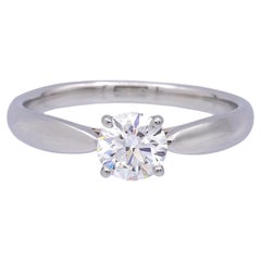 Tiffany & Co. Platinum Harmony Diamond Engagement Ring 0.61 cts. Round  G VS1