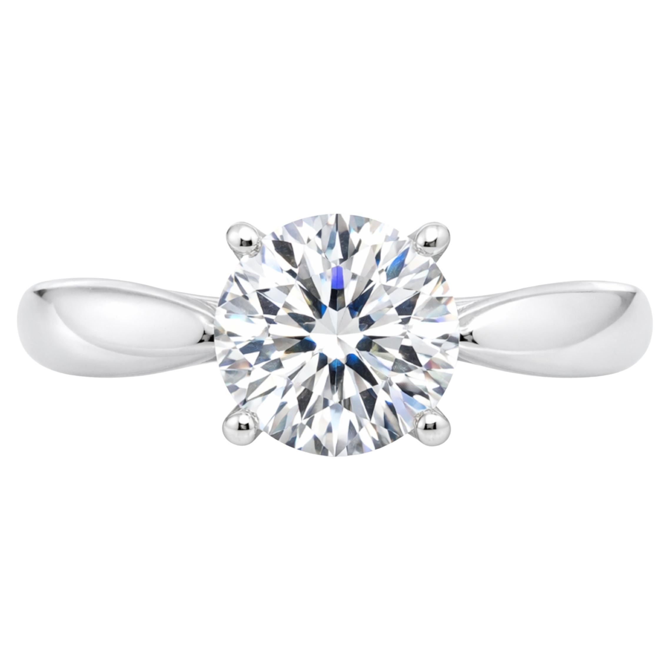 Tiffany 
Co. Platinum Harmony Diamond Engagement Ring