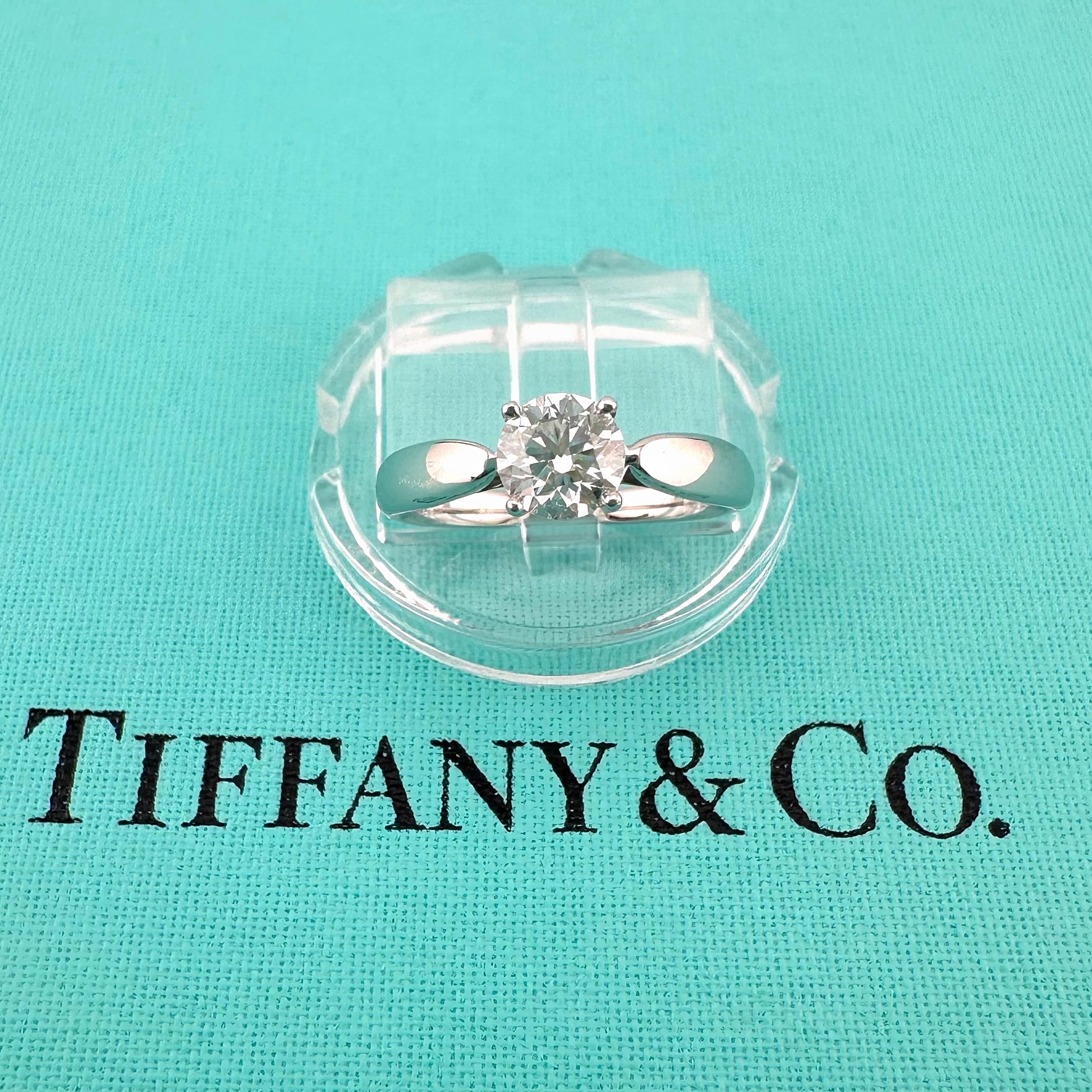 Tiffany & Co Platinum Harmony Round Diamond 0.40 ct I VVS2 Engagement Ring 6
