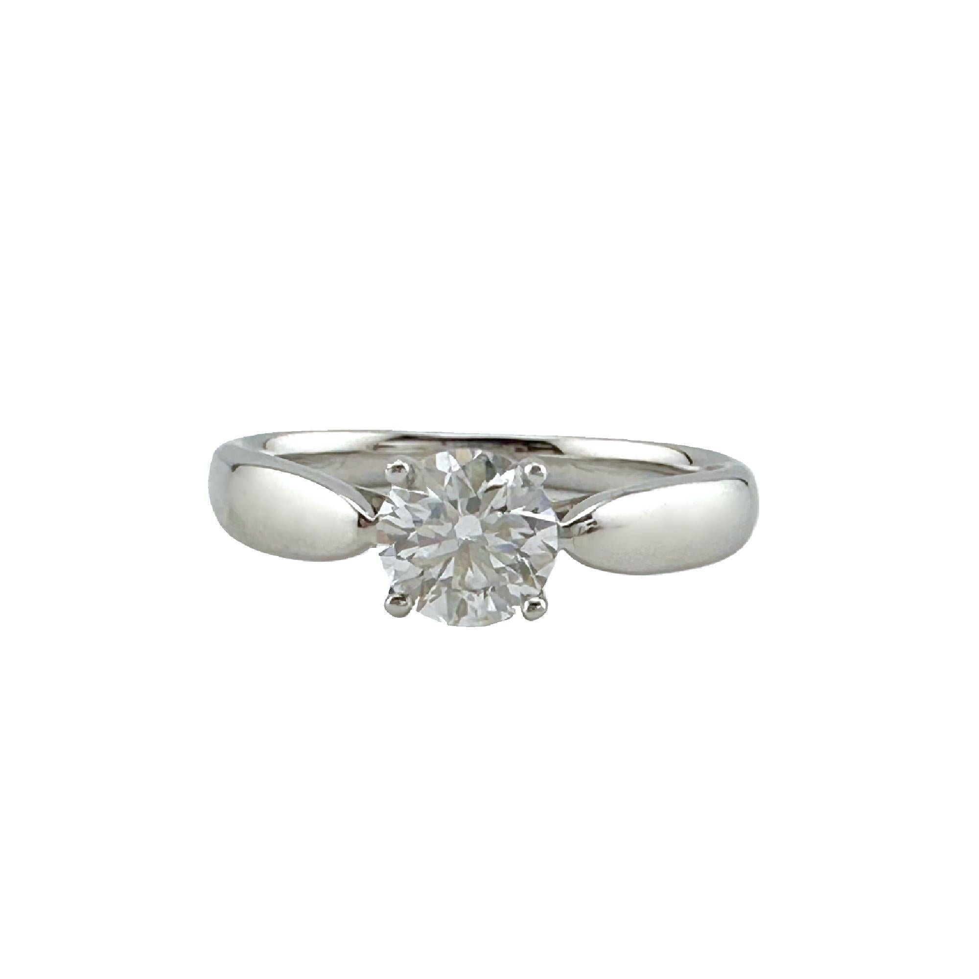 Tiffany & Co Platinum Harmony Round Diamond 0.40 ct I VVS2 Engagement Ring 3