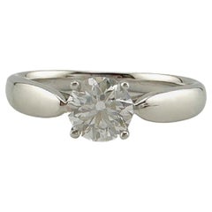 Tiffany & Co Platin Harmony Runder Diamant 0,45 ct F VS1 Verlobungsring aus Platin