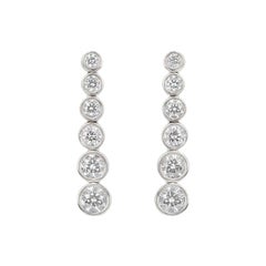 Tiffany & Co. Platinum Jazz Diamond Earrings 1.20 Carat