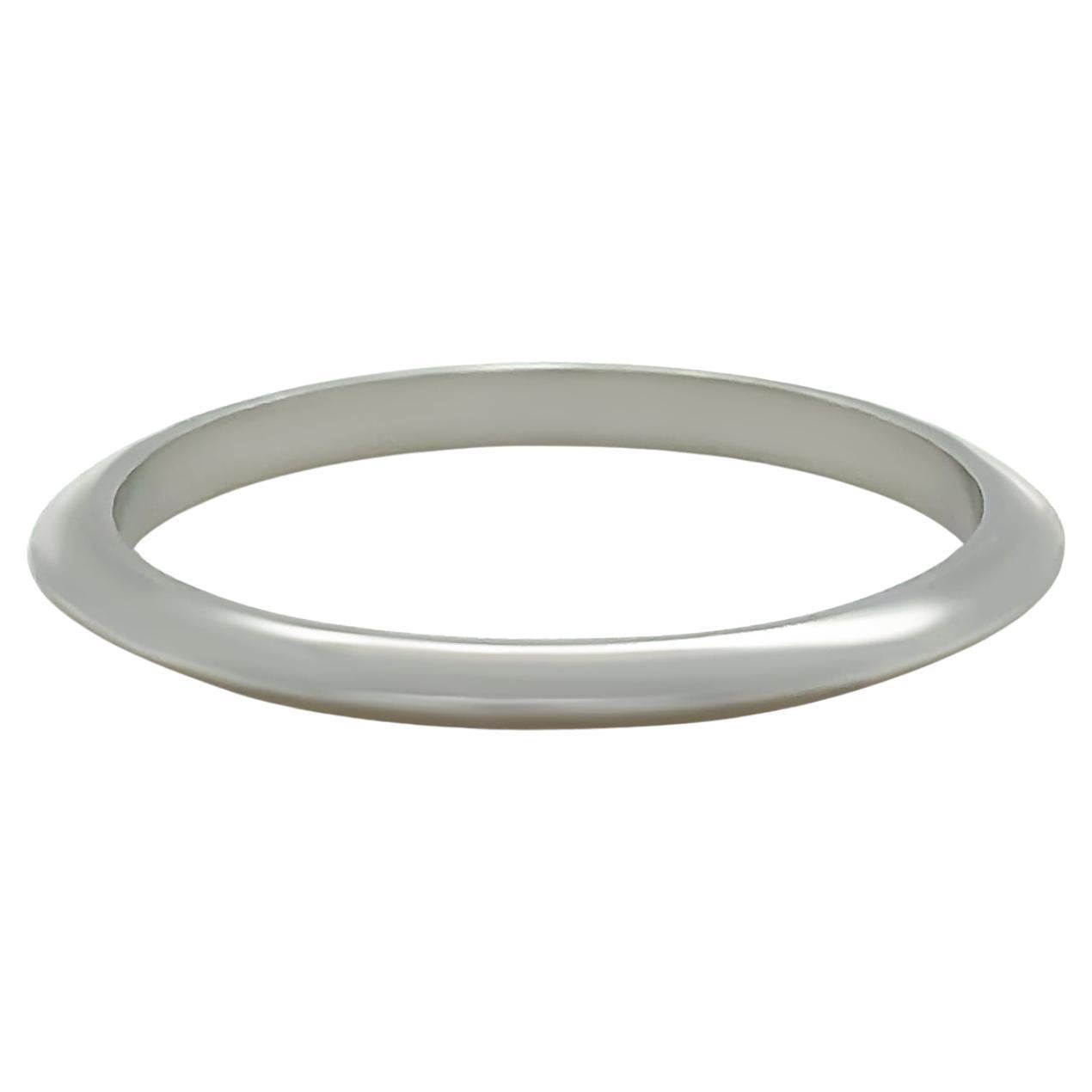 Tiffany 
Co. Platin Messer Kante Ehering Ring 2.73g im Angebot