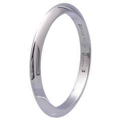 Tiffany & Co. Platinum Knife-Edge Wedding Band Ring 2mm