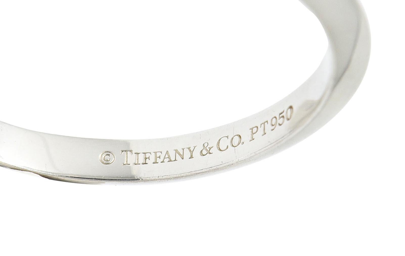 Women's or Men's Tiffany & Co. Platinum Knife Edge Wedding Band Ring
