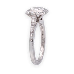 TIffany & Co. Platinum Legacy .98ct Center Cushion Diamond Engagement Ring